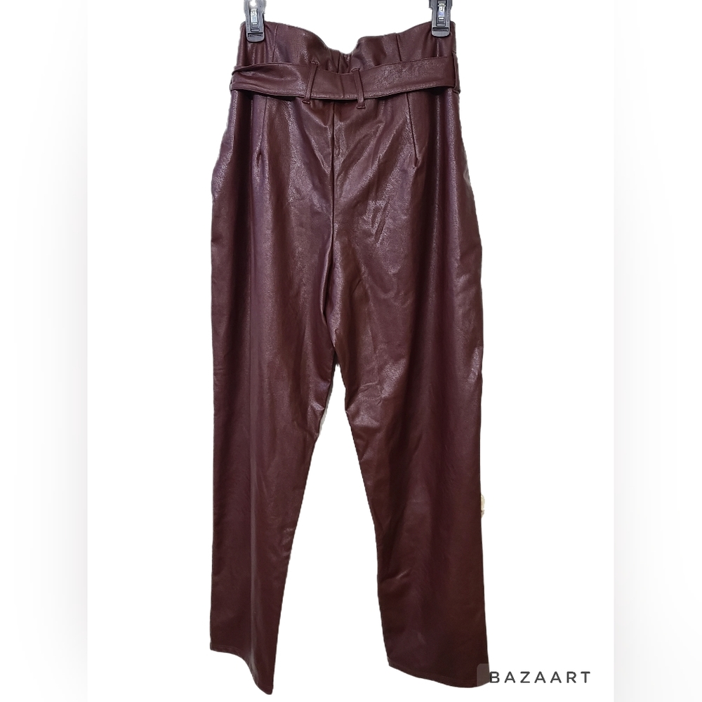 NWT Commando Faux Leather Paperbag waist pants - Picture 2 of 7